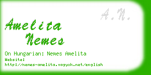 amelita nemes business card